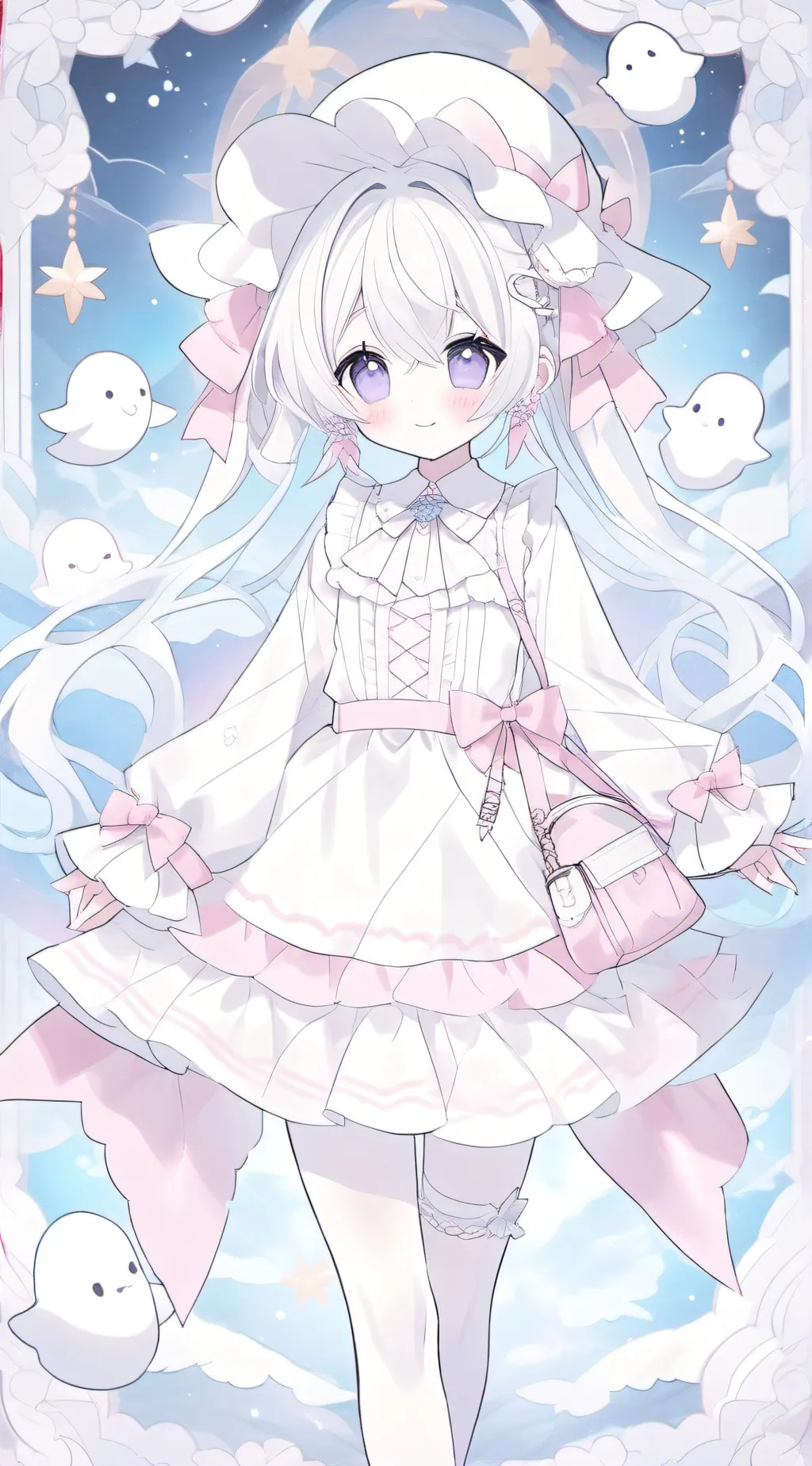 ai character: ghost Emily background