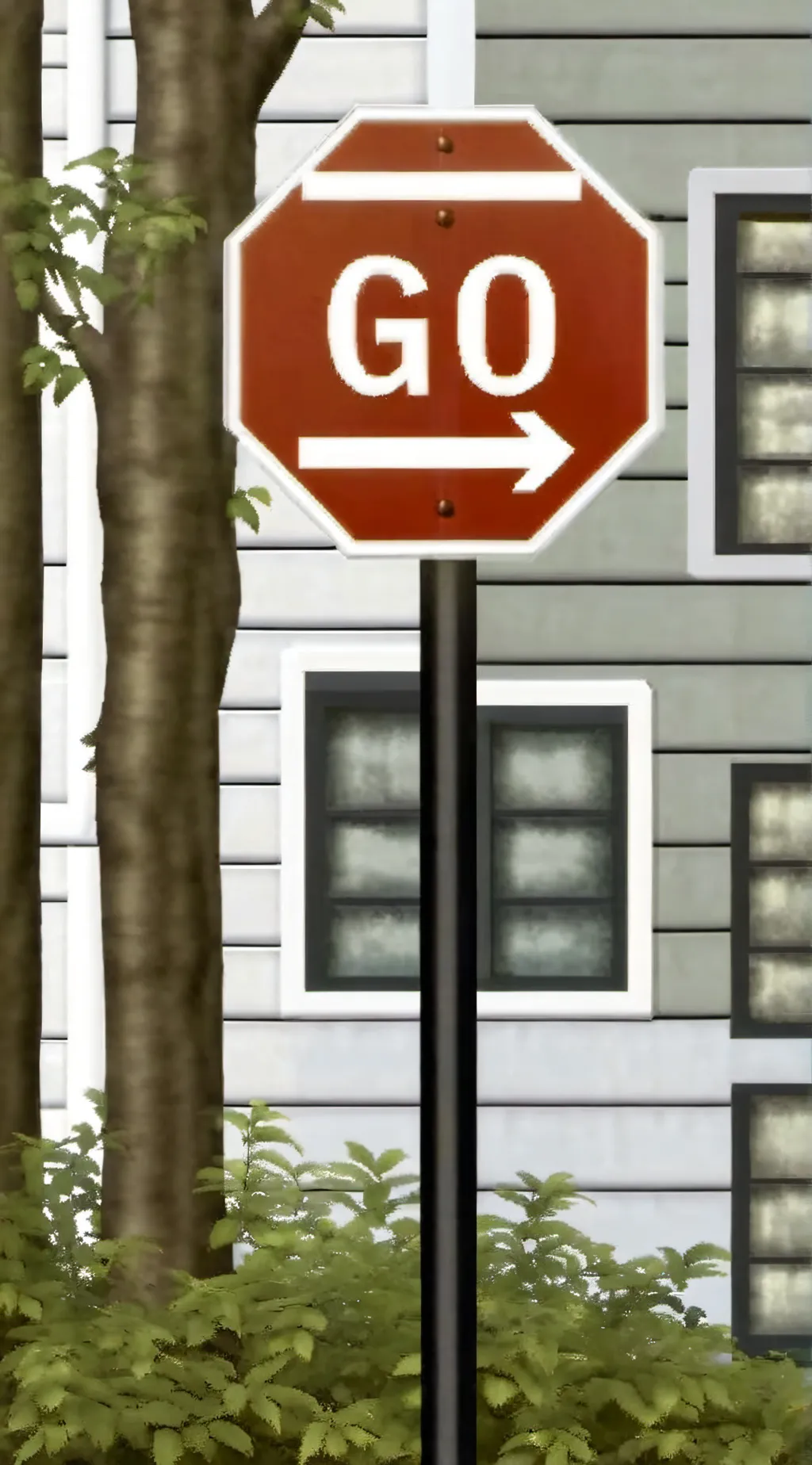 ai character: go away background