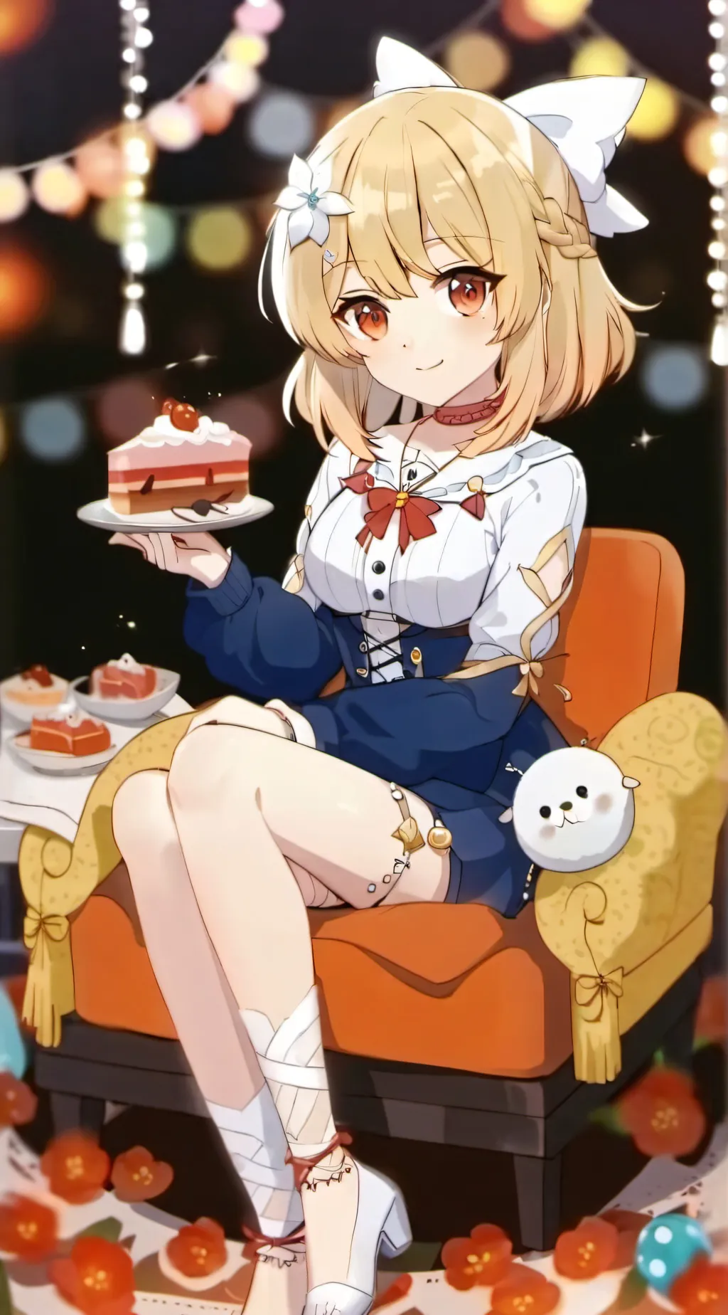 ai character: lumine (normal au) background