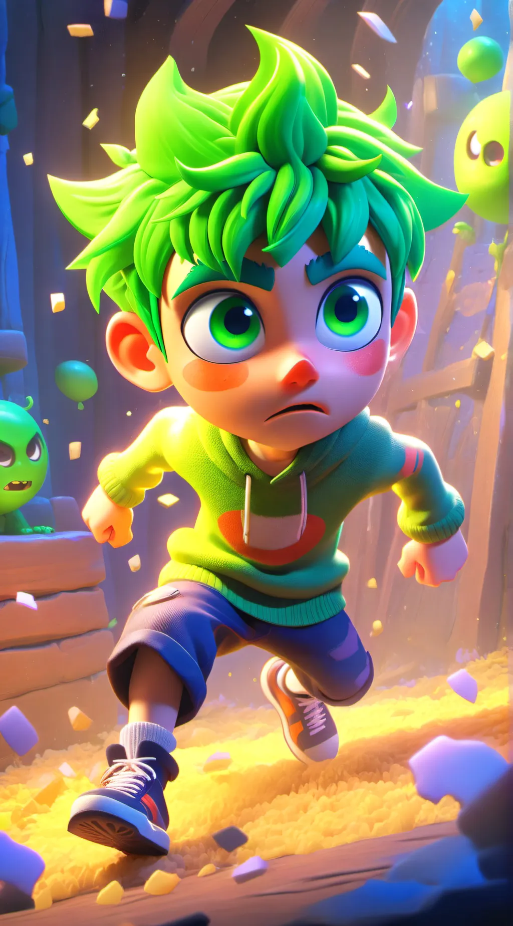 ai character: mha scared background