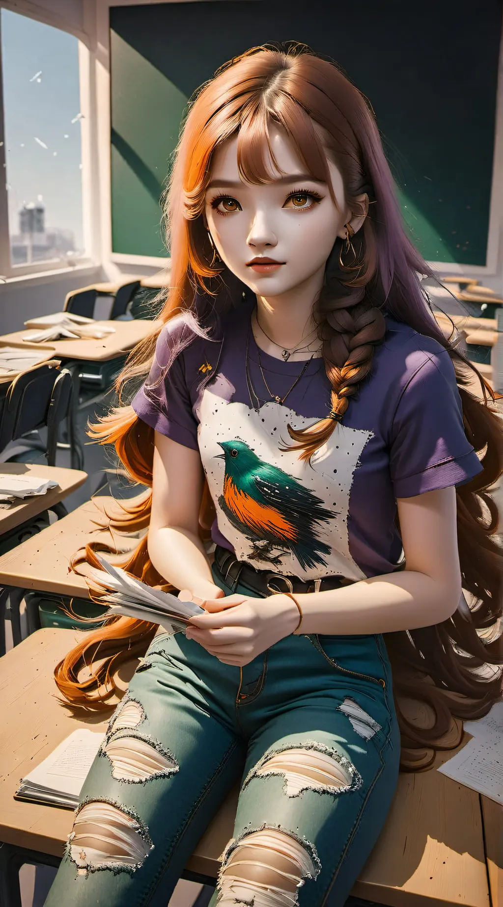 ai character: Kelly  background