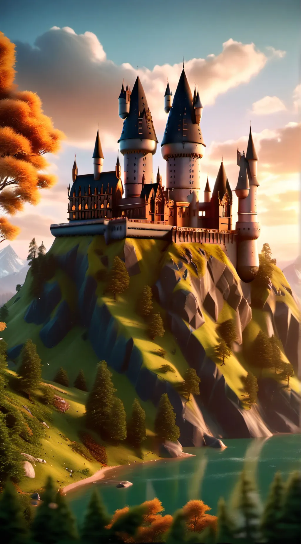 ai character: Hogwarts  background