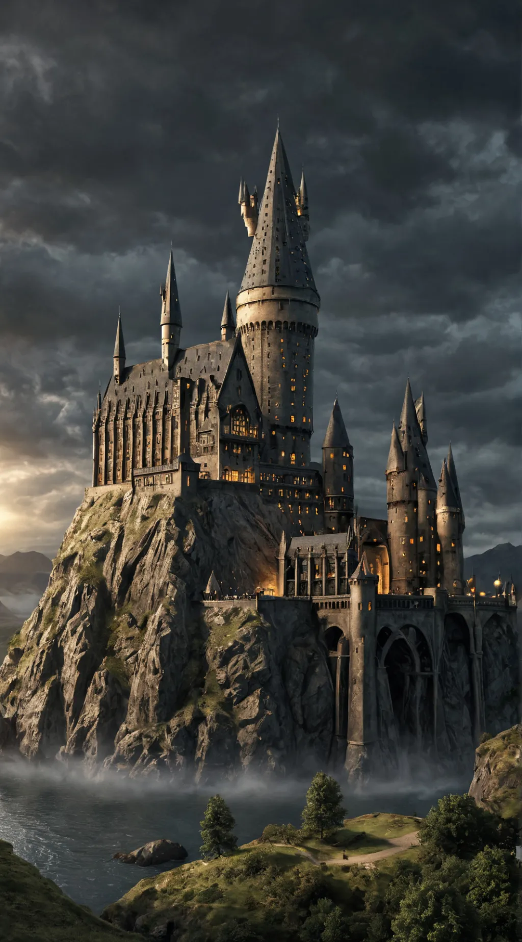 ai character: Hogwarts background