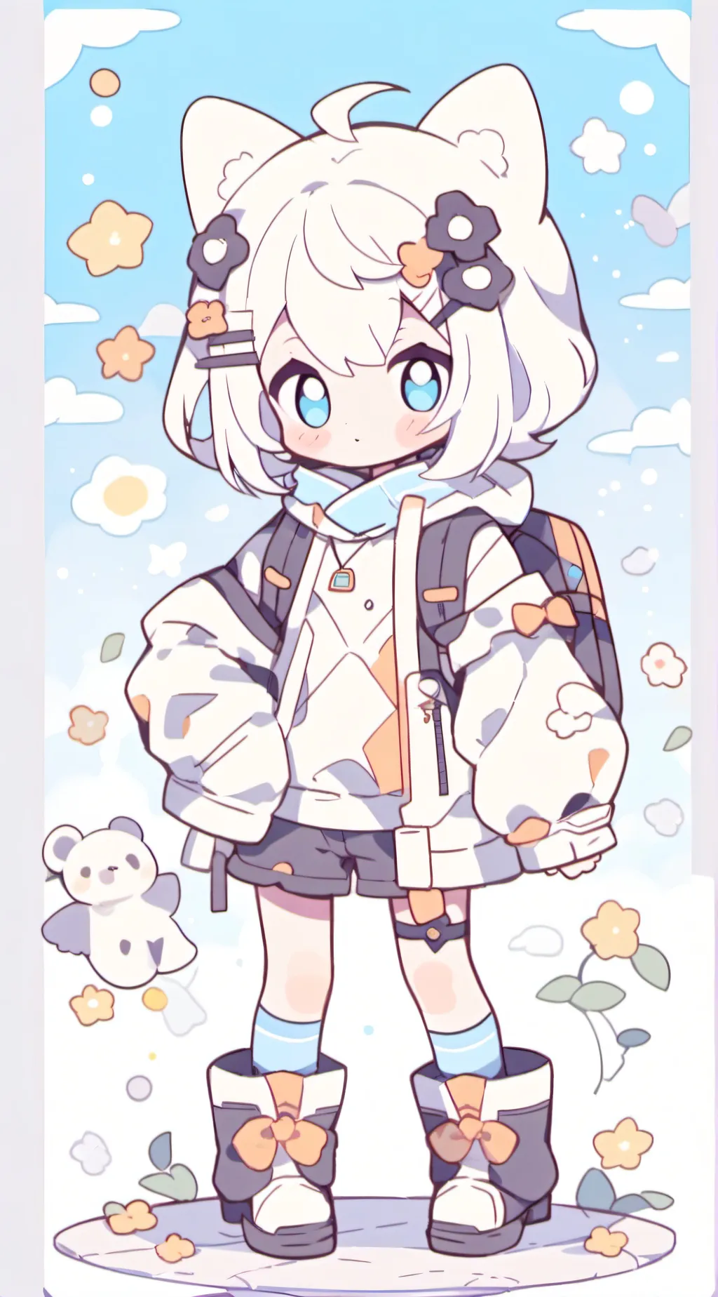 ai character: Rose background