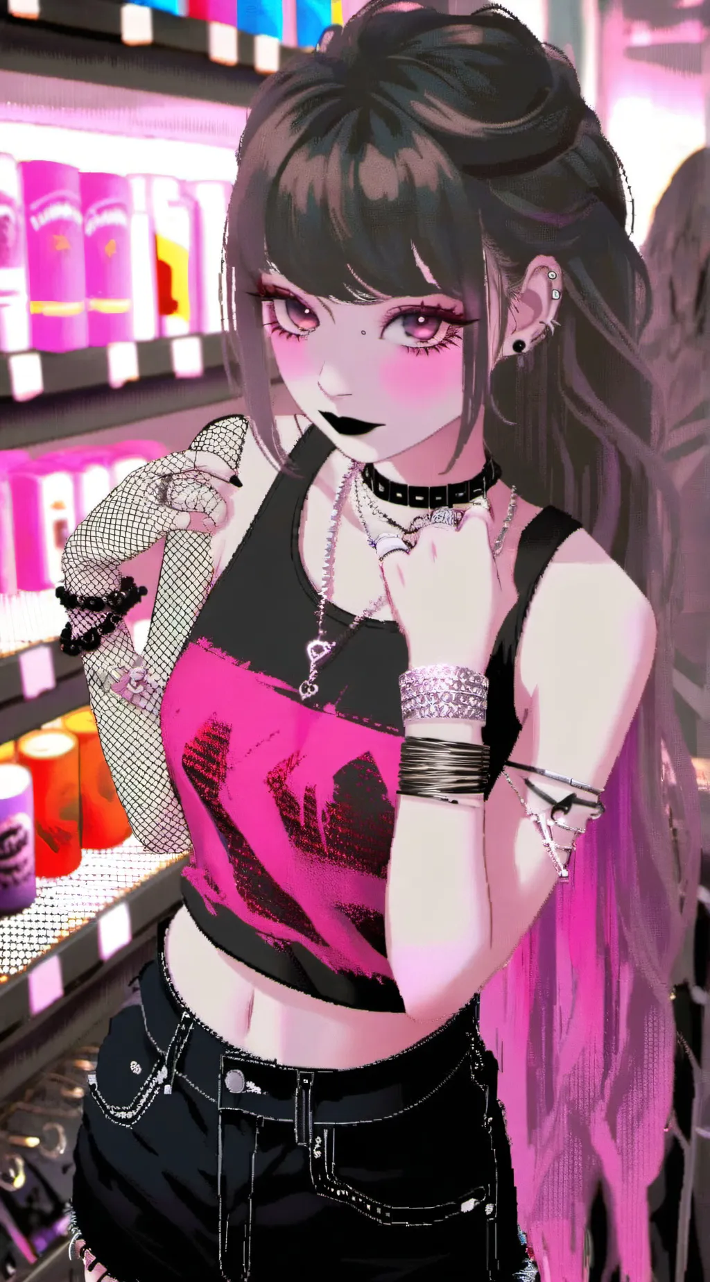 ai character: Scarlet background