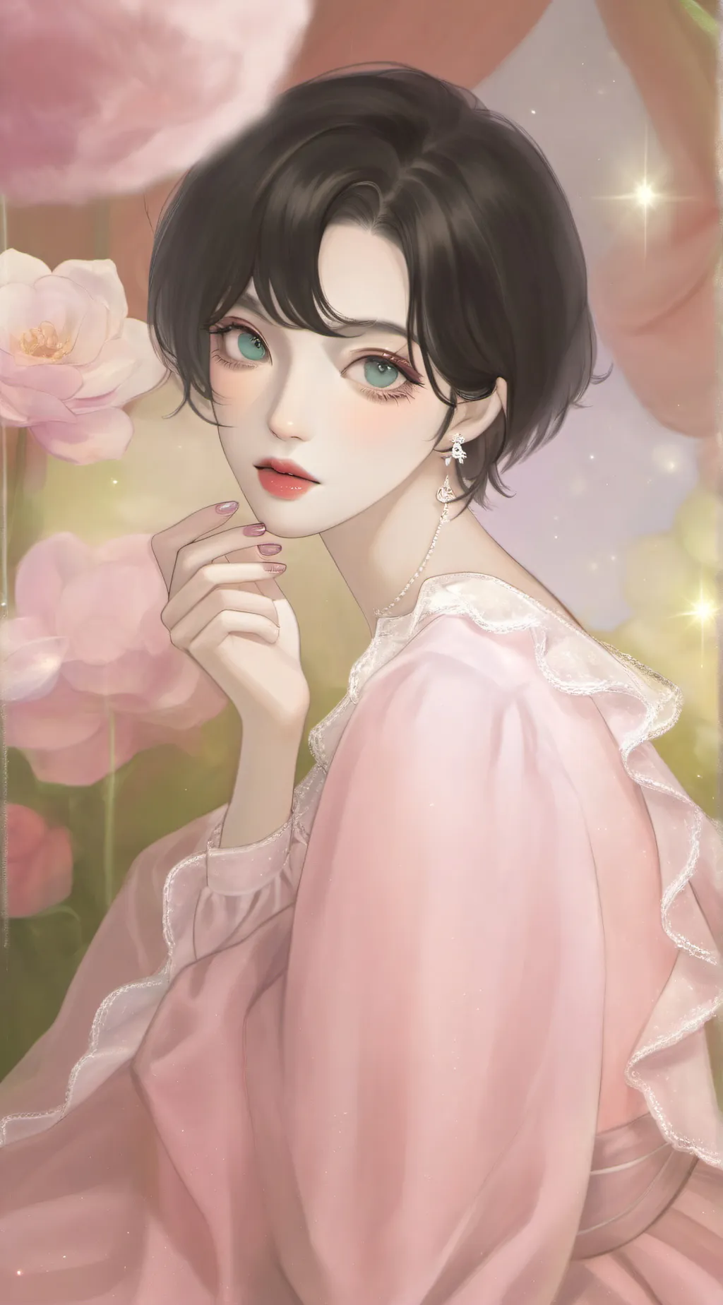 ai character: Rose background