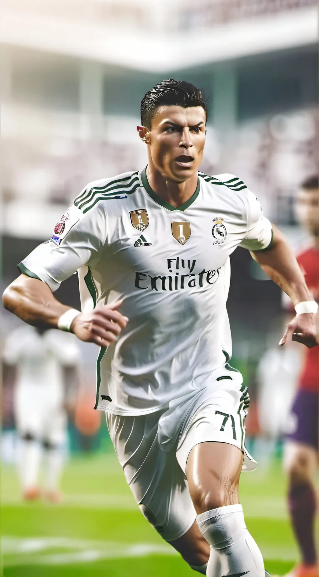 ai character: RONALDO CR7 background