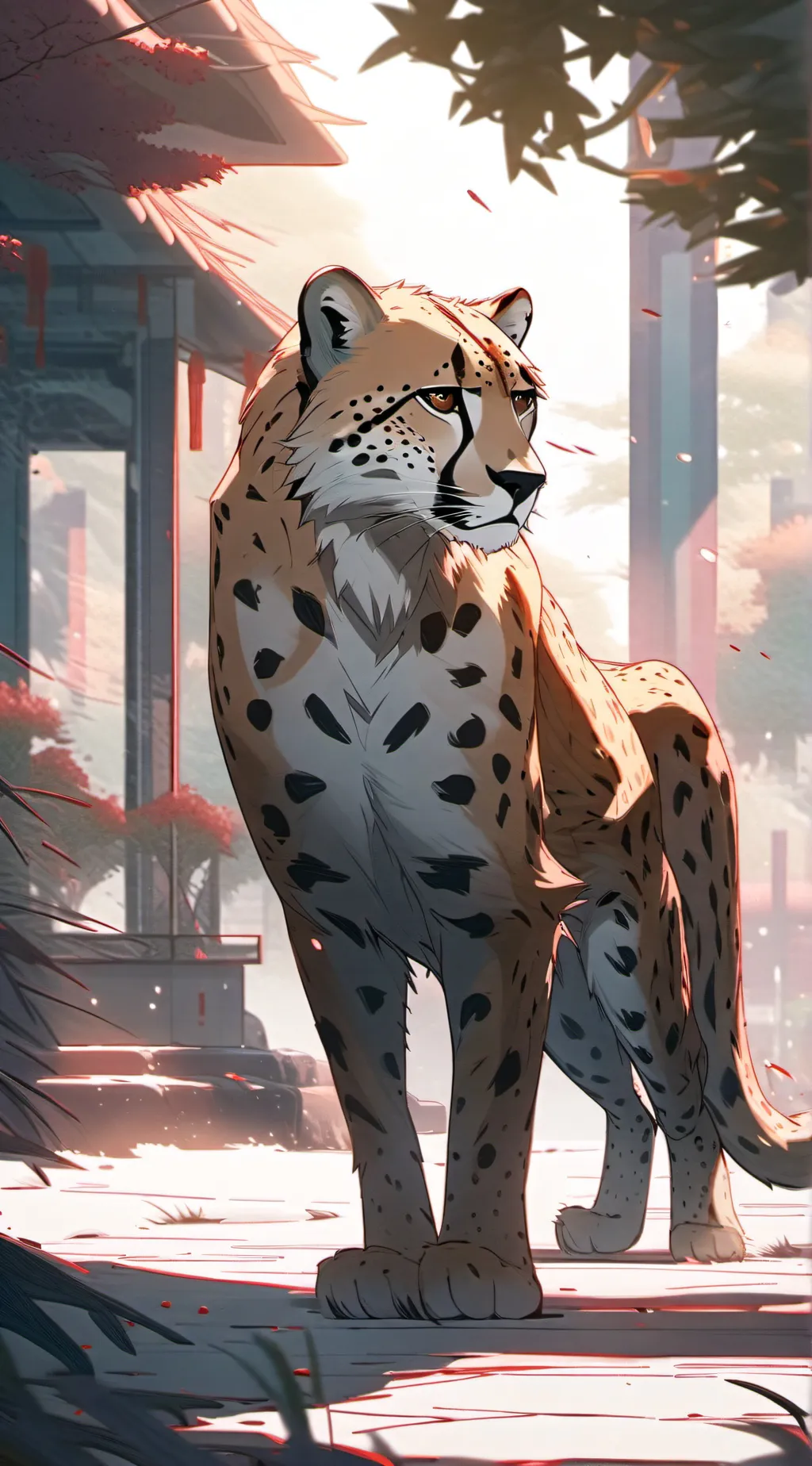 ai character: Cheety cheetah background