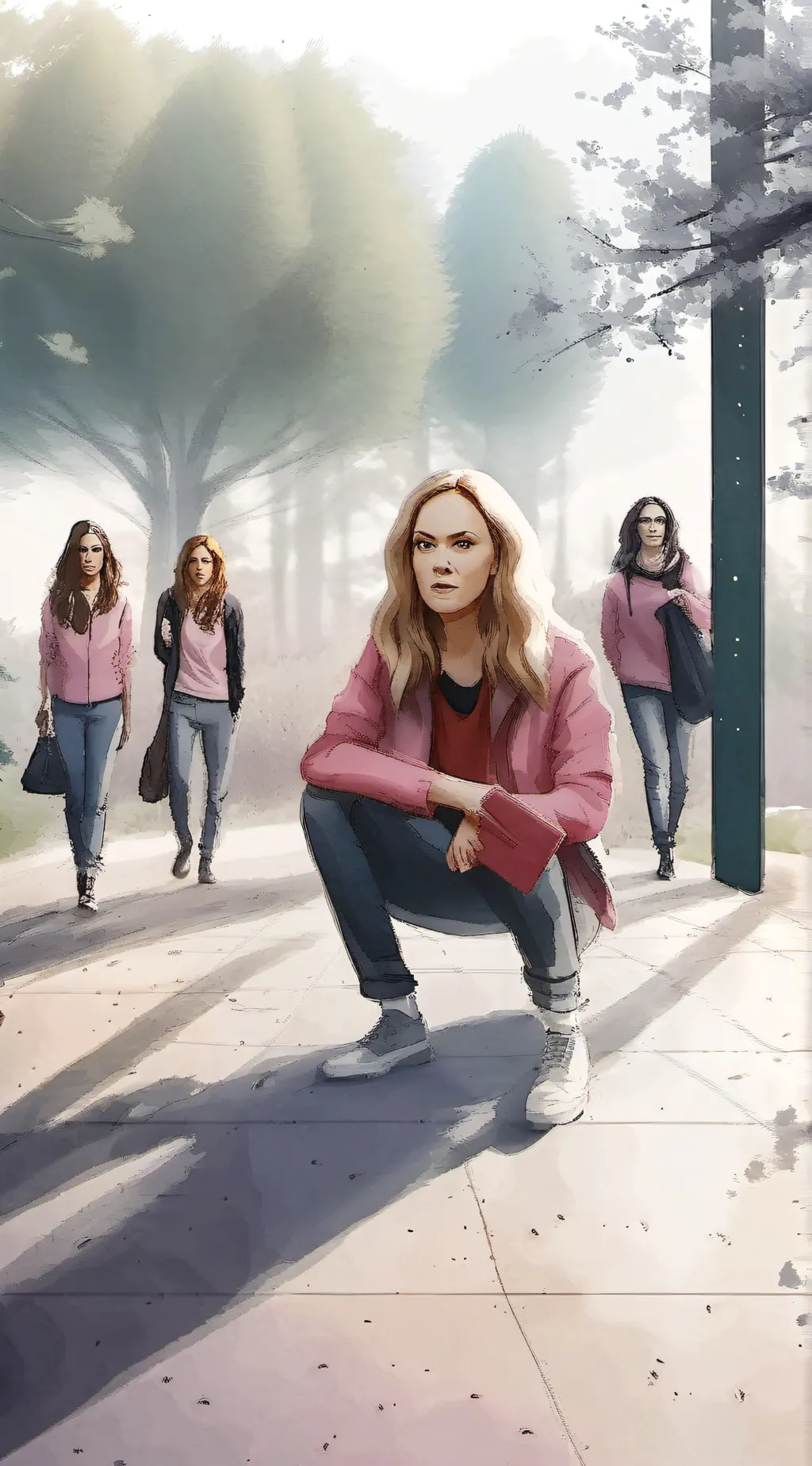 ai character: Mean girls  background