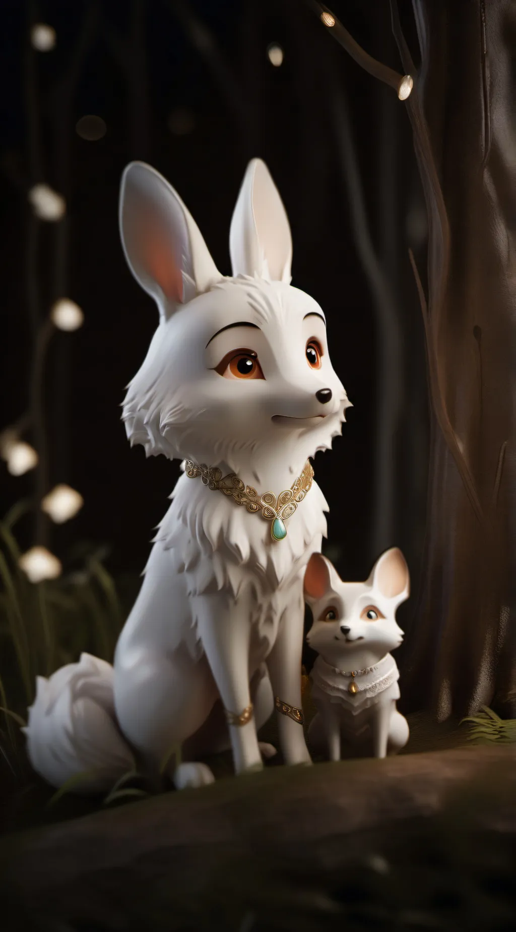 ai character: Bunnefox background