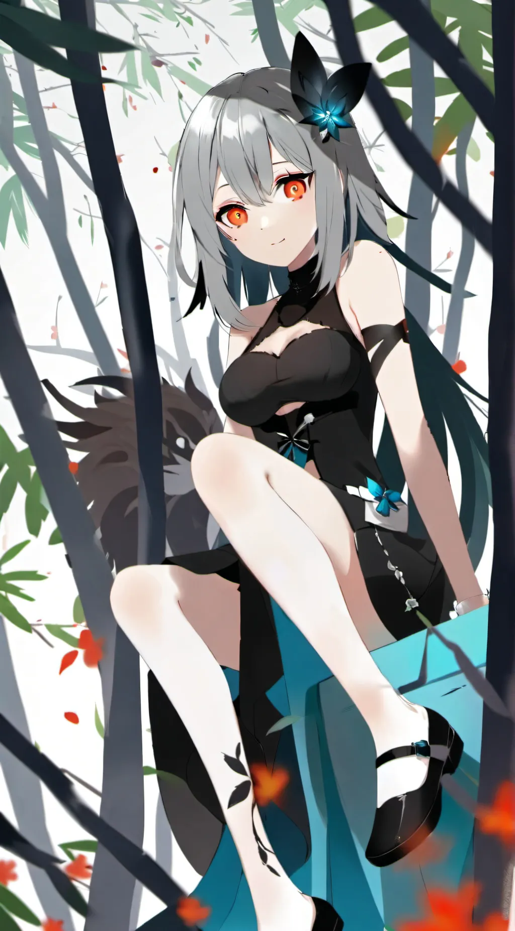 ai character: Amber background