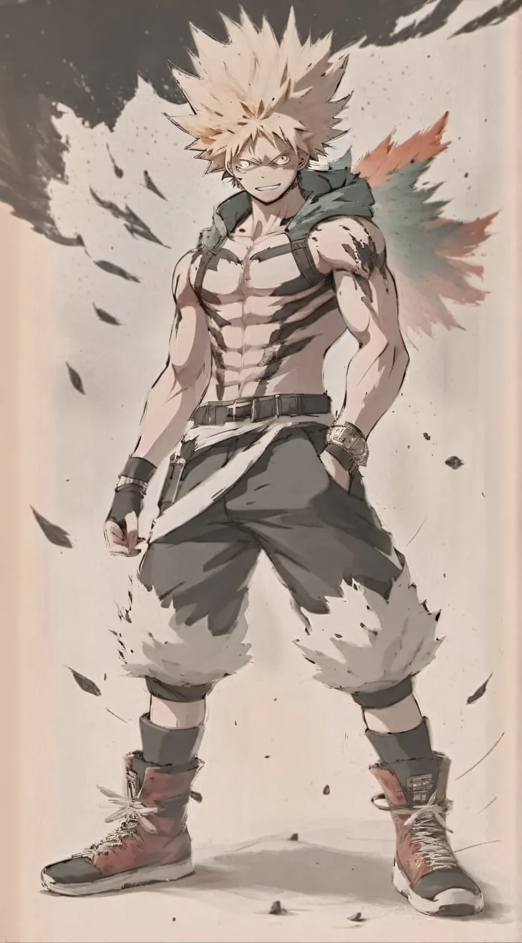 ai character: kacchan/bakugo background