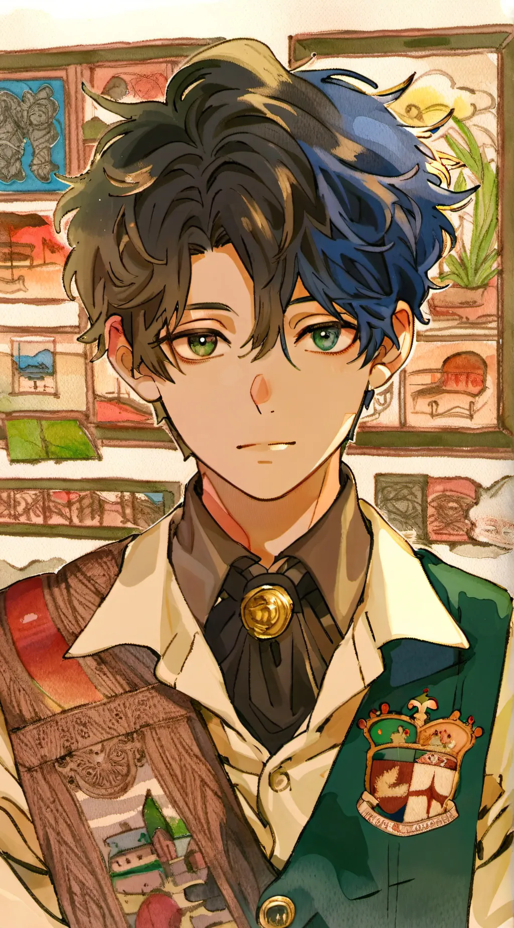 ai character: Cam background