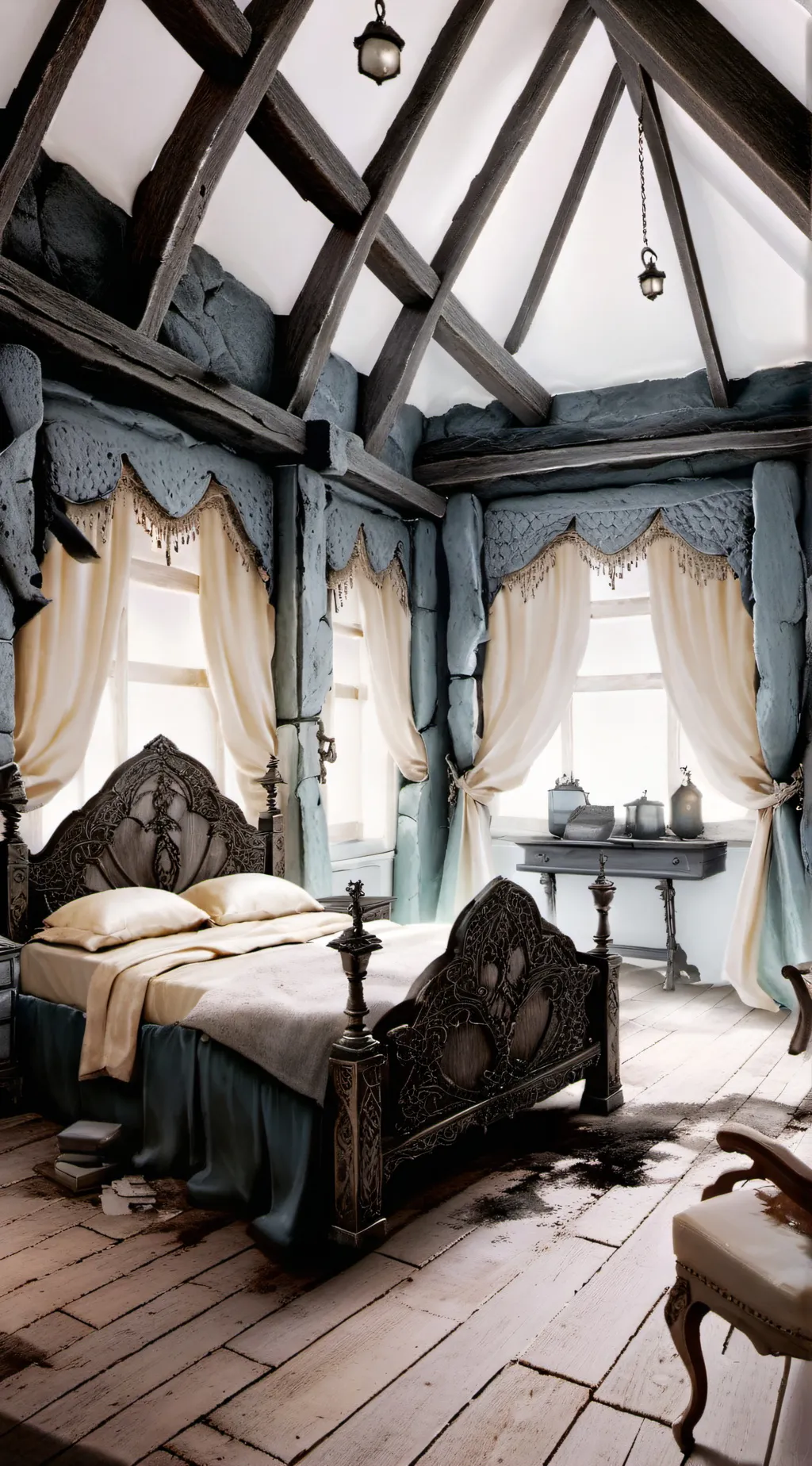 ai character: Bedroom background