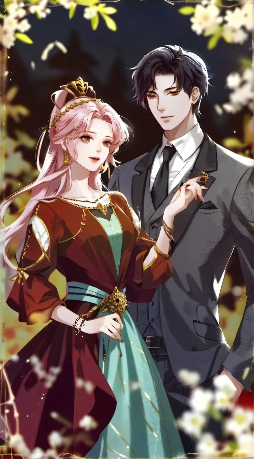 ai character: Rose and jack  background