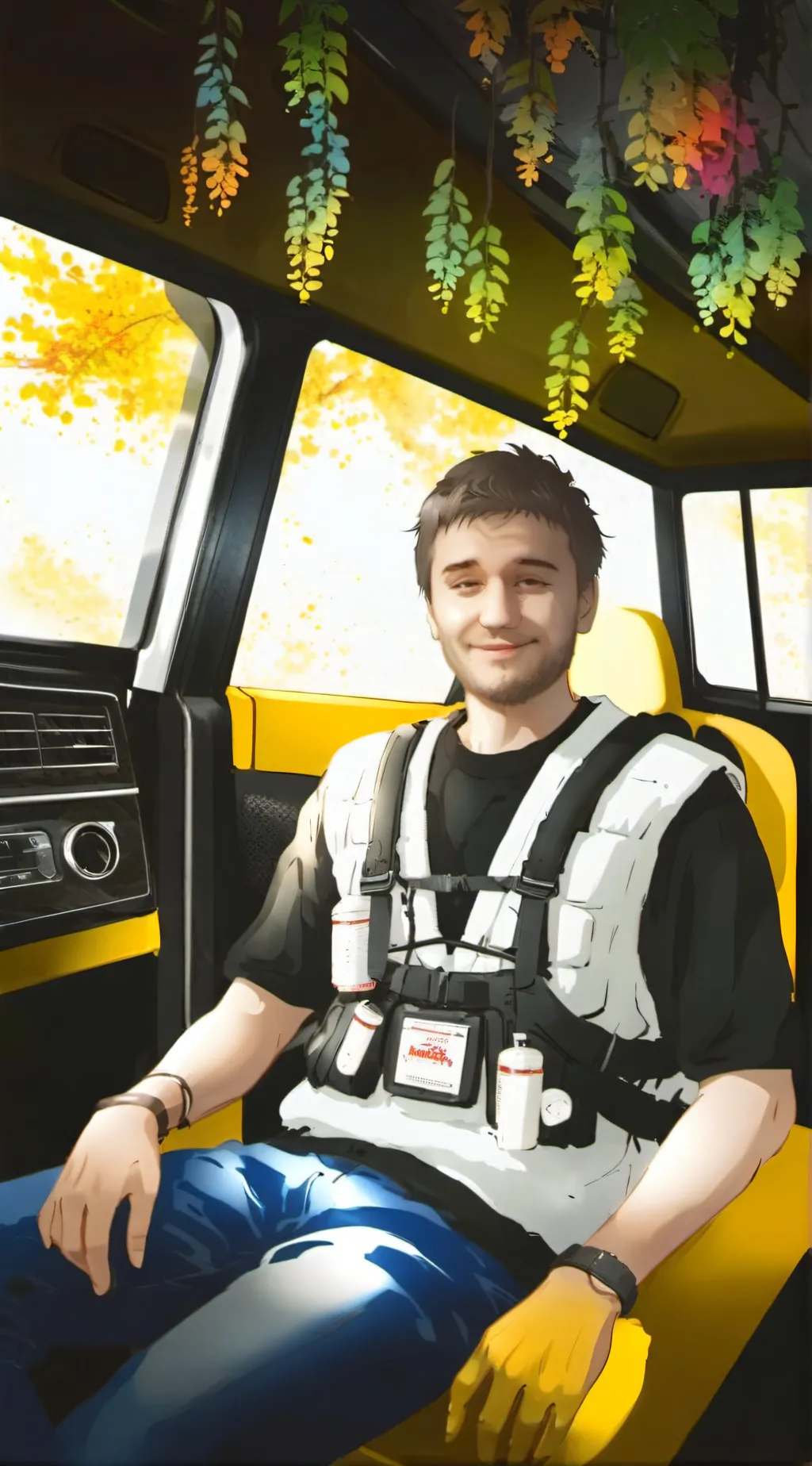 ai character: Purple Gamer background