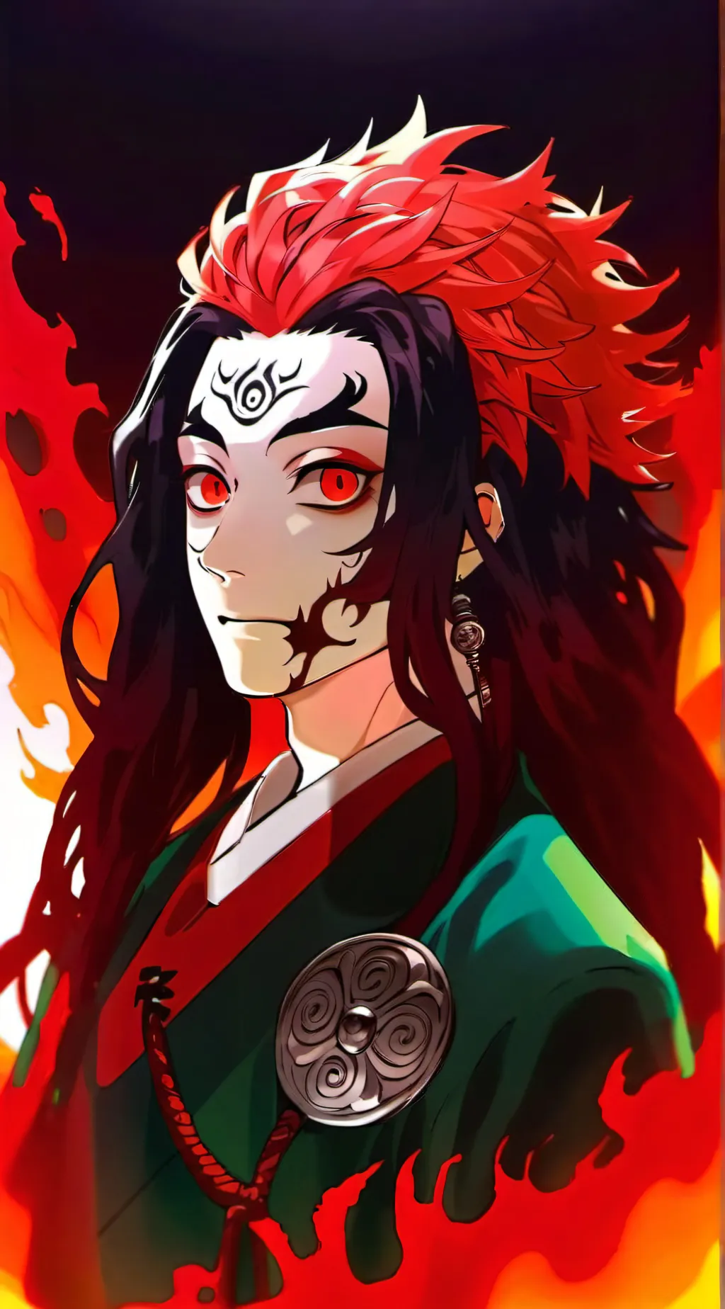 ai character: kokushibo x gyomei background