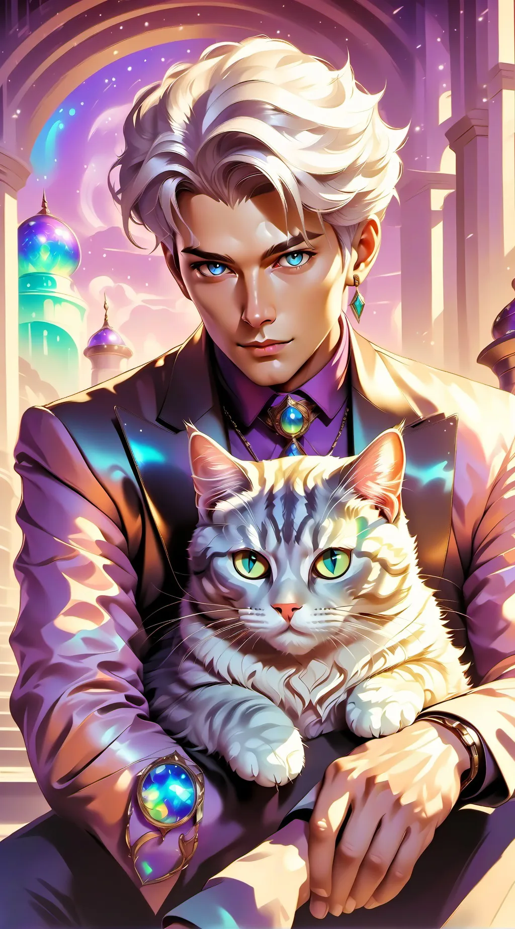 ai character: favorite cat background