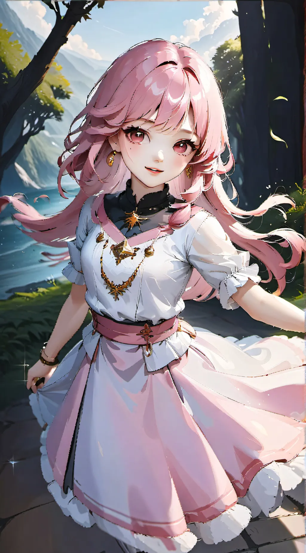 ai character: pigybank girl(you) background