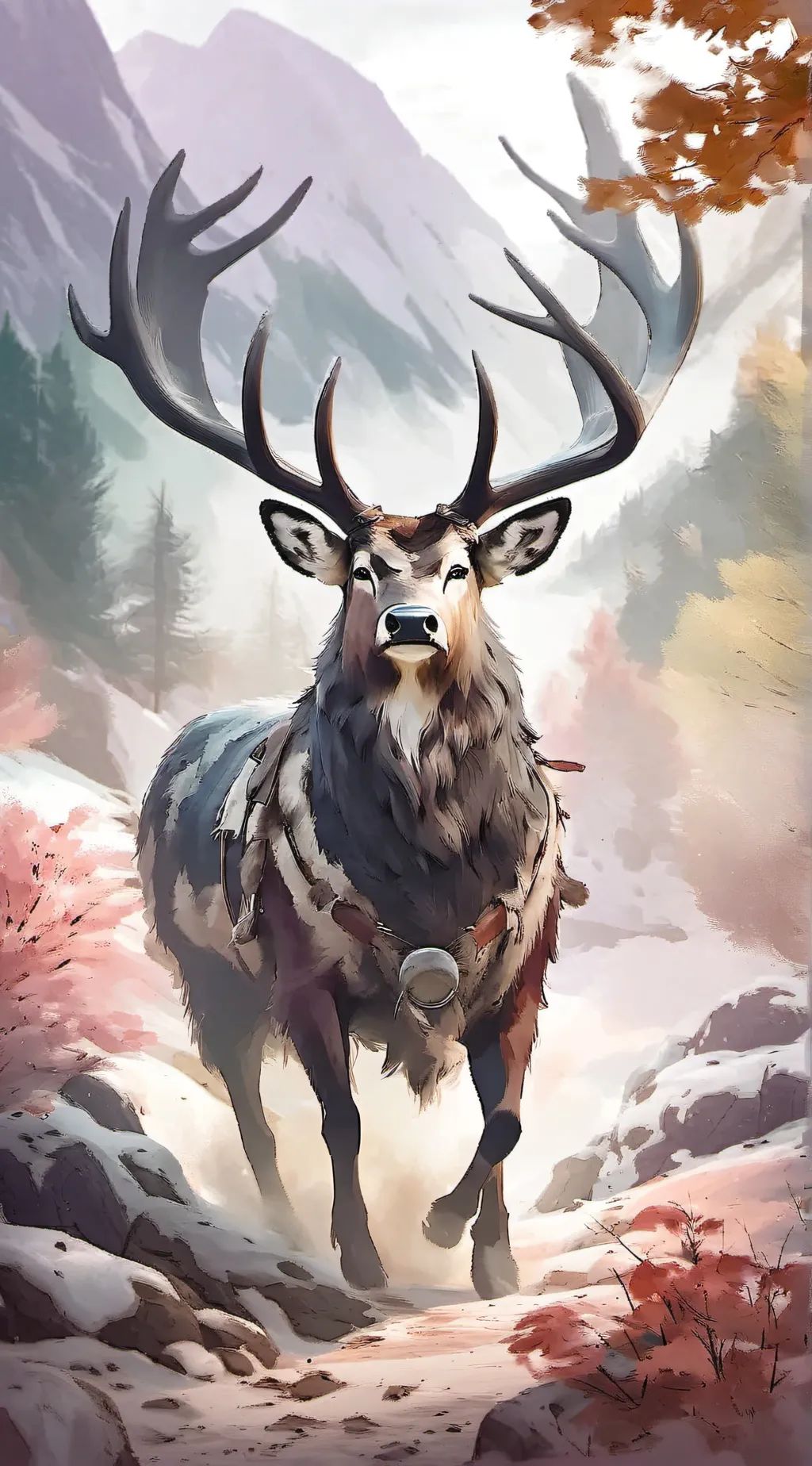 ai character: Aurora background