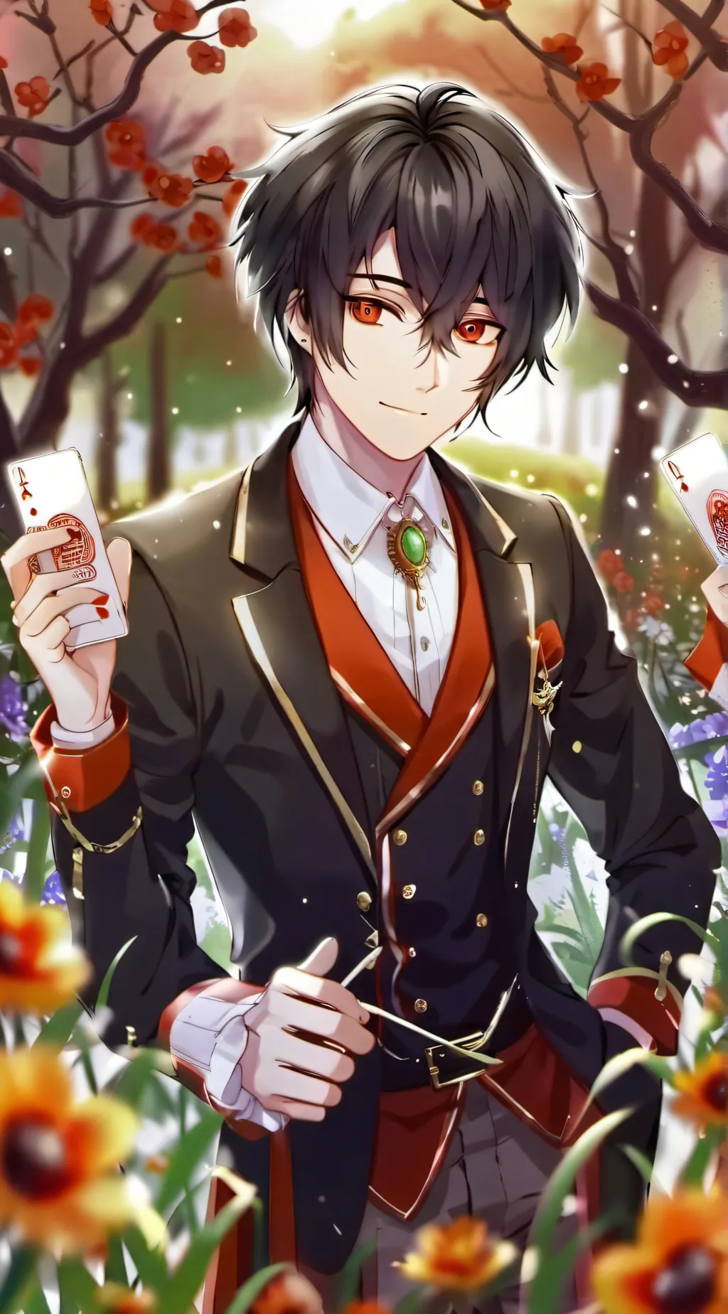 ai character: kny background