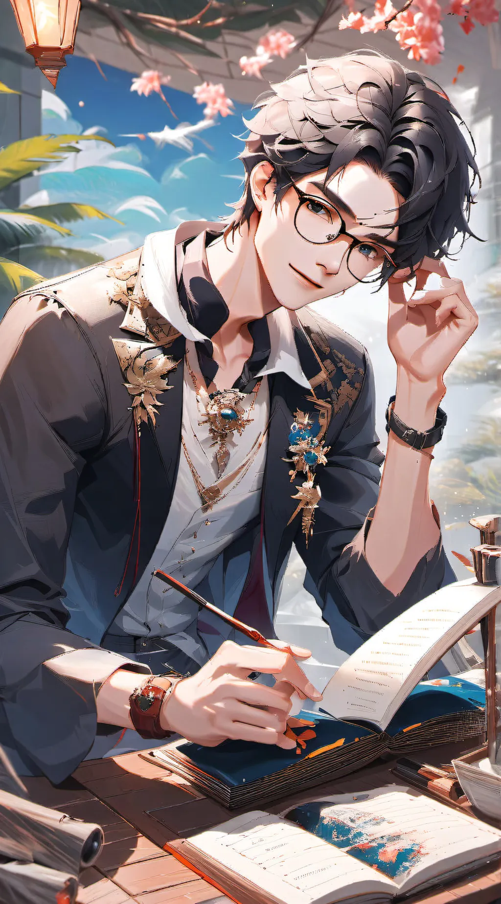 ai character: nerdy Nic background