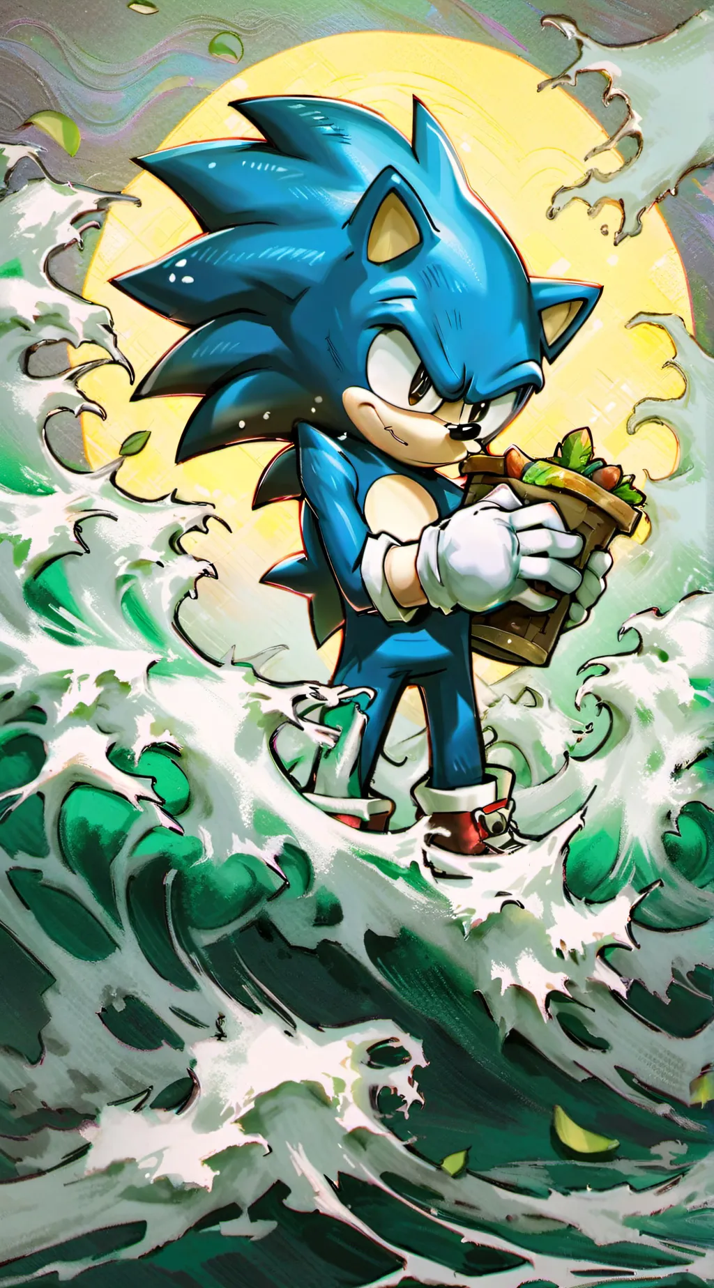 ai character: stop copying  background