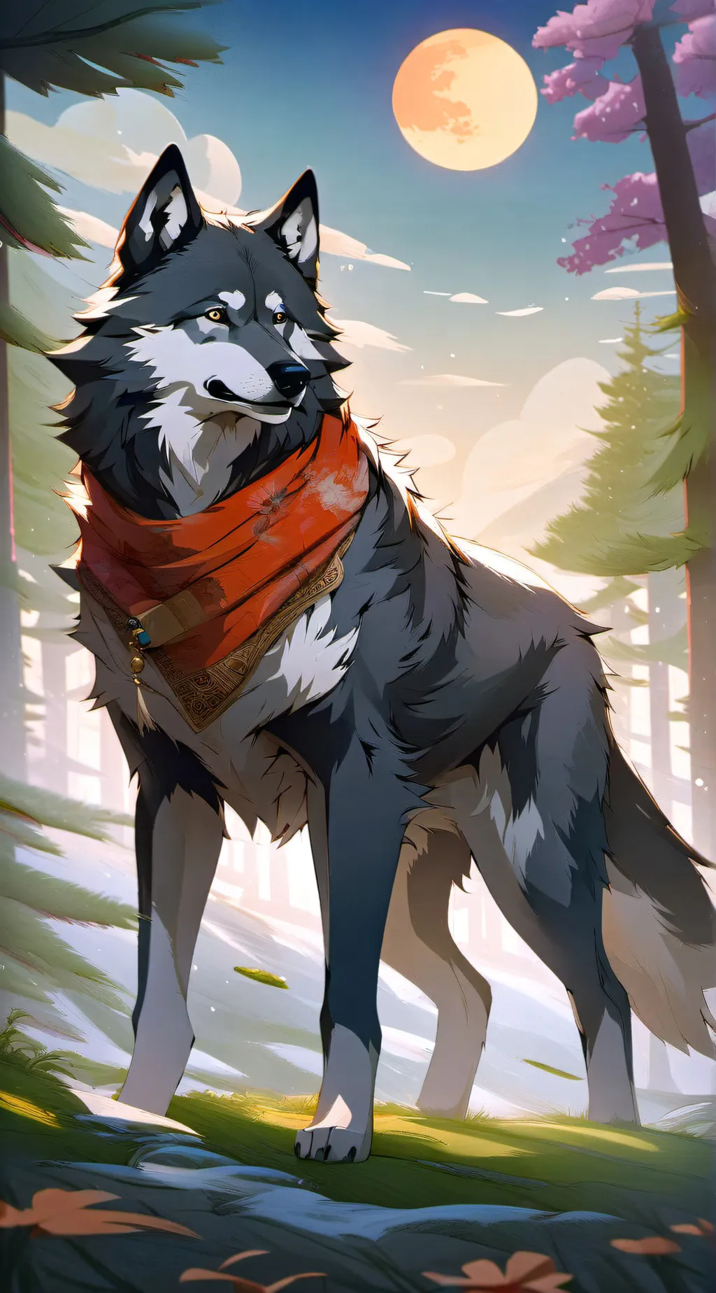 ai character: MHA Wolf Pack background