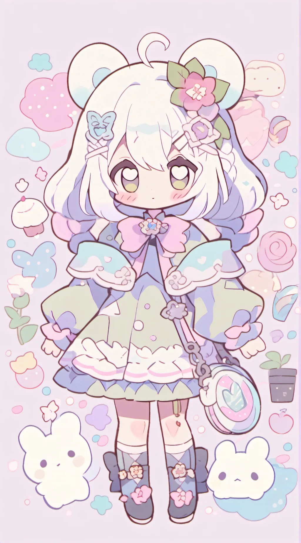 ai character: She is Sus soooo d background