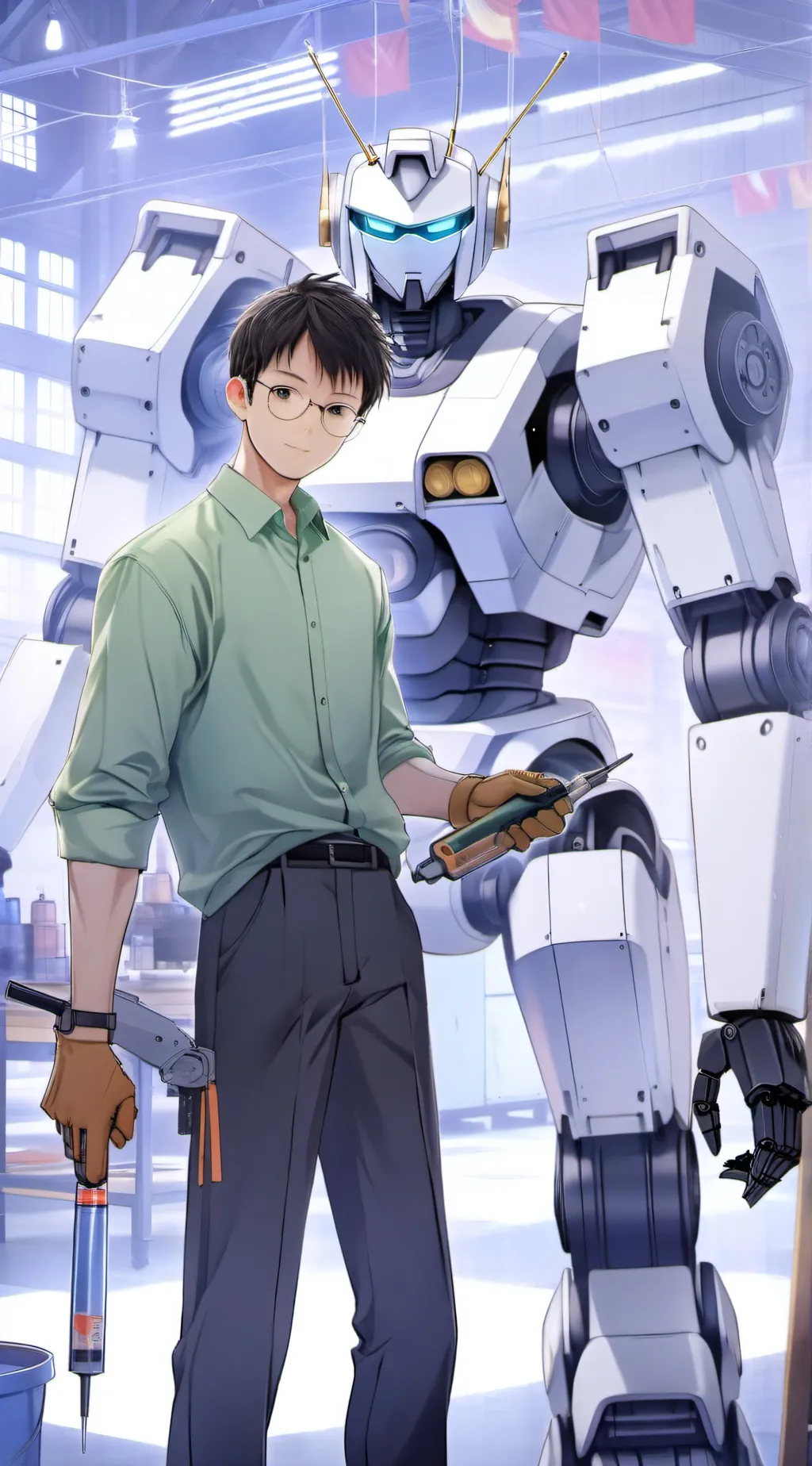 ai character: cafe  background