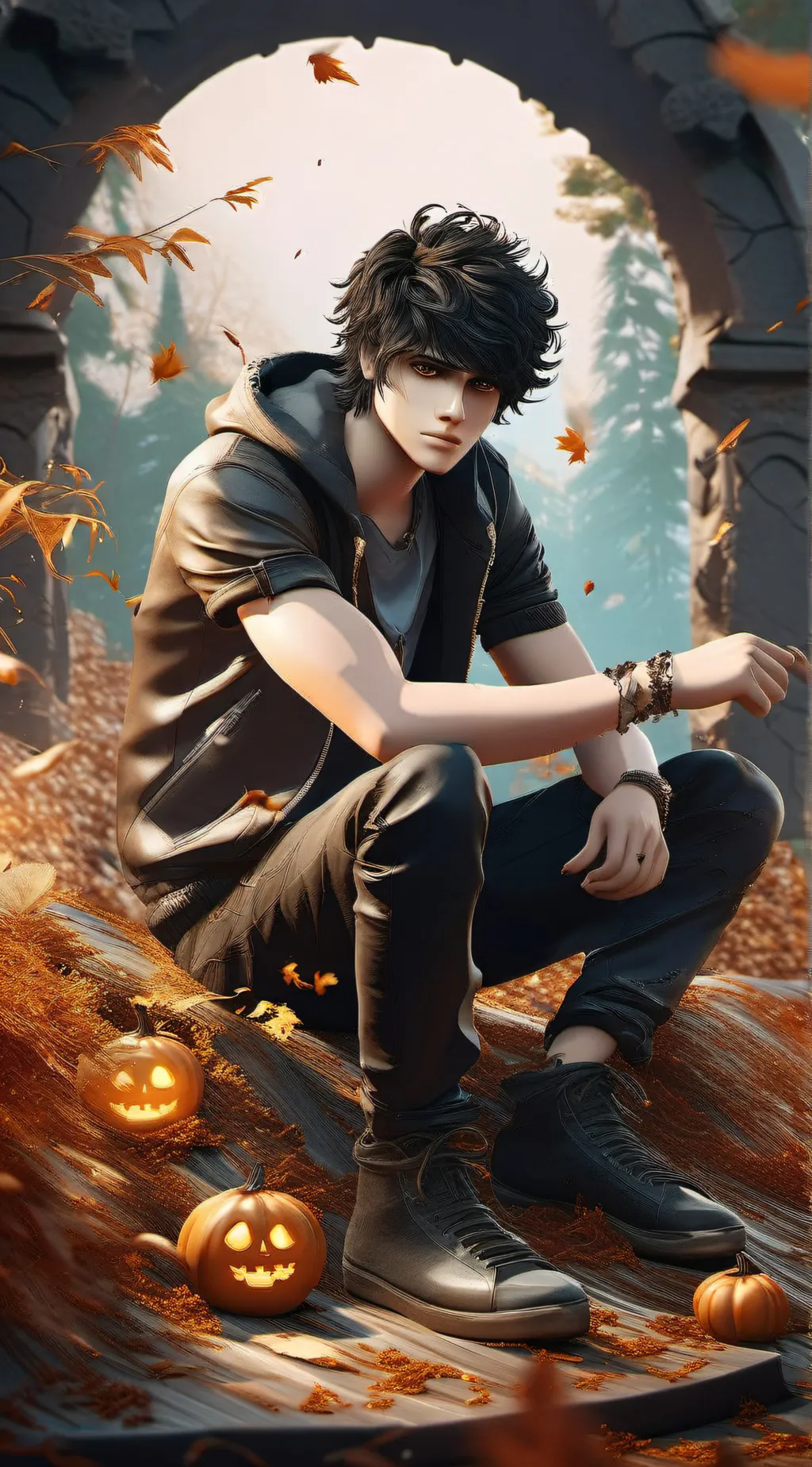 ai character: Nico x Will background