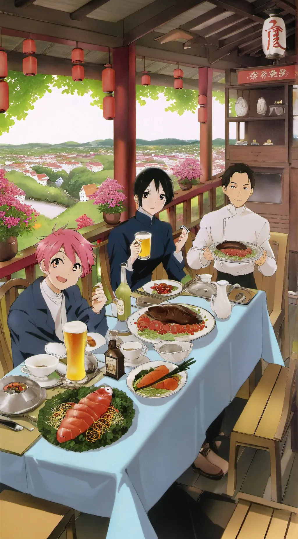 ai character: Ken, Sen, Wen background