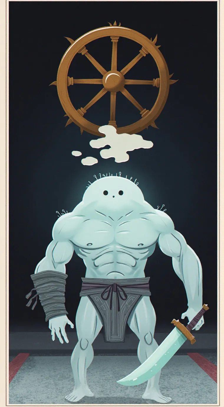 ai character: baby mahoraga background