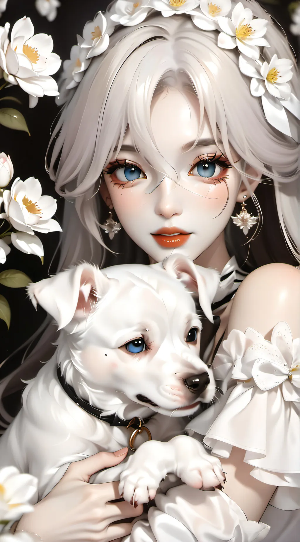 ai character: Flora background