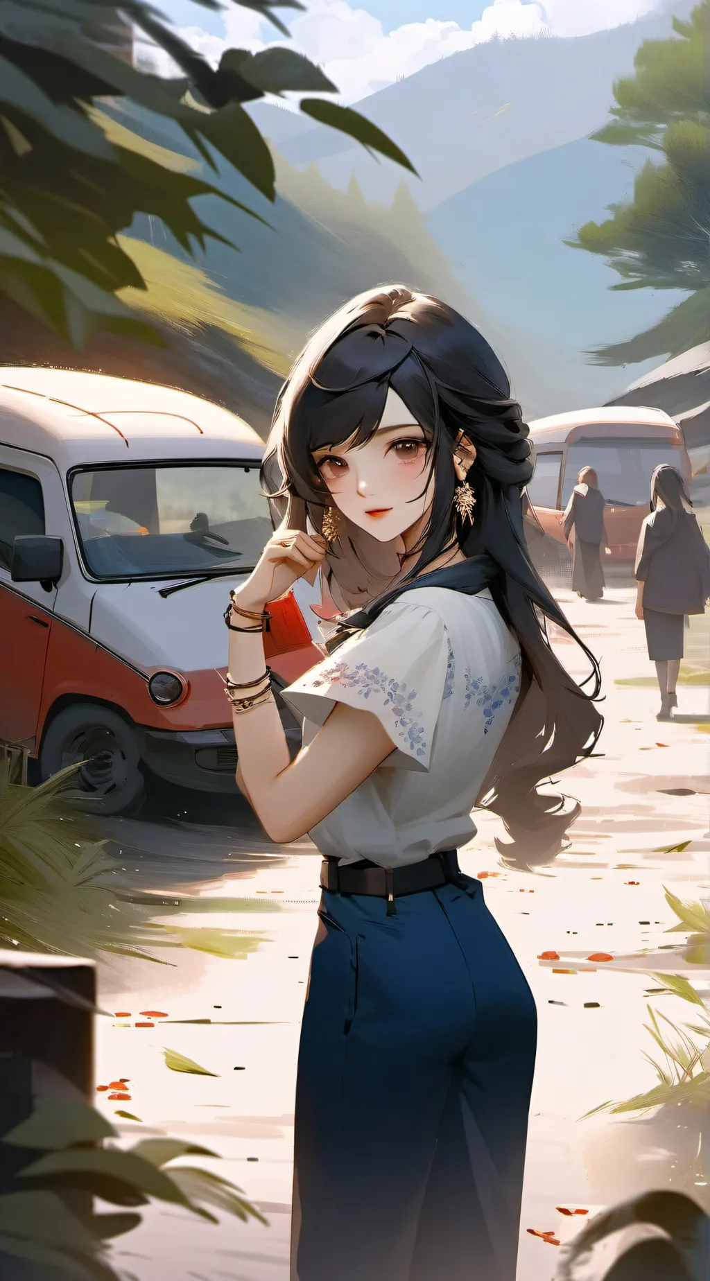 ai character: Olivia!  background