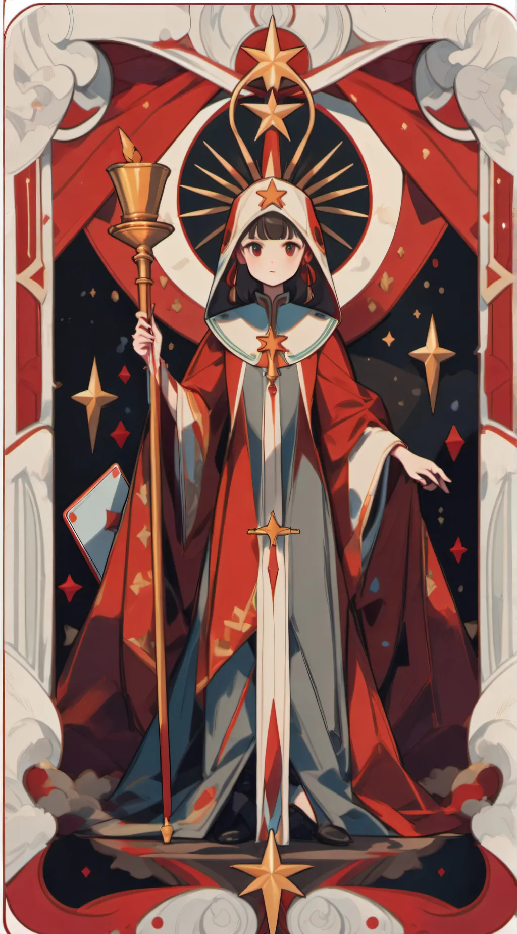 ai character: Right  background