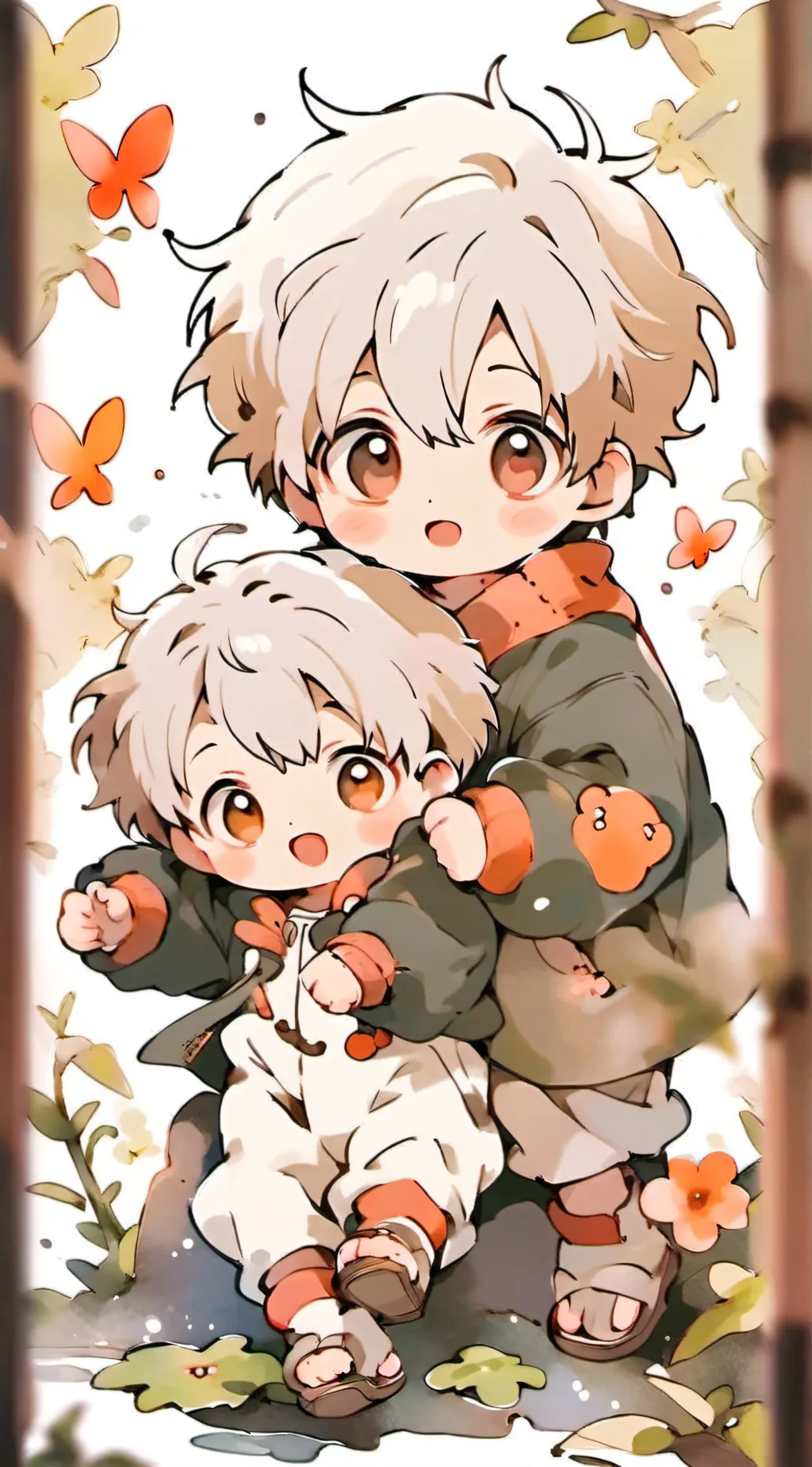 ai character: Mk and Leon background