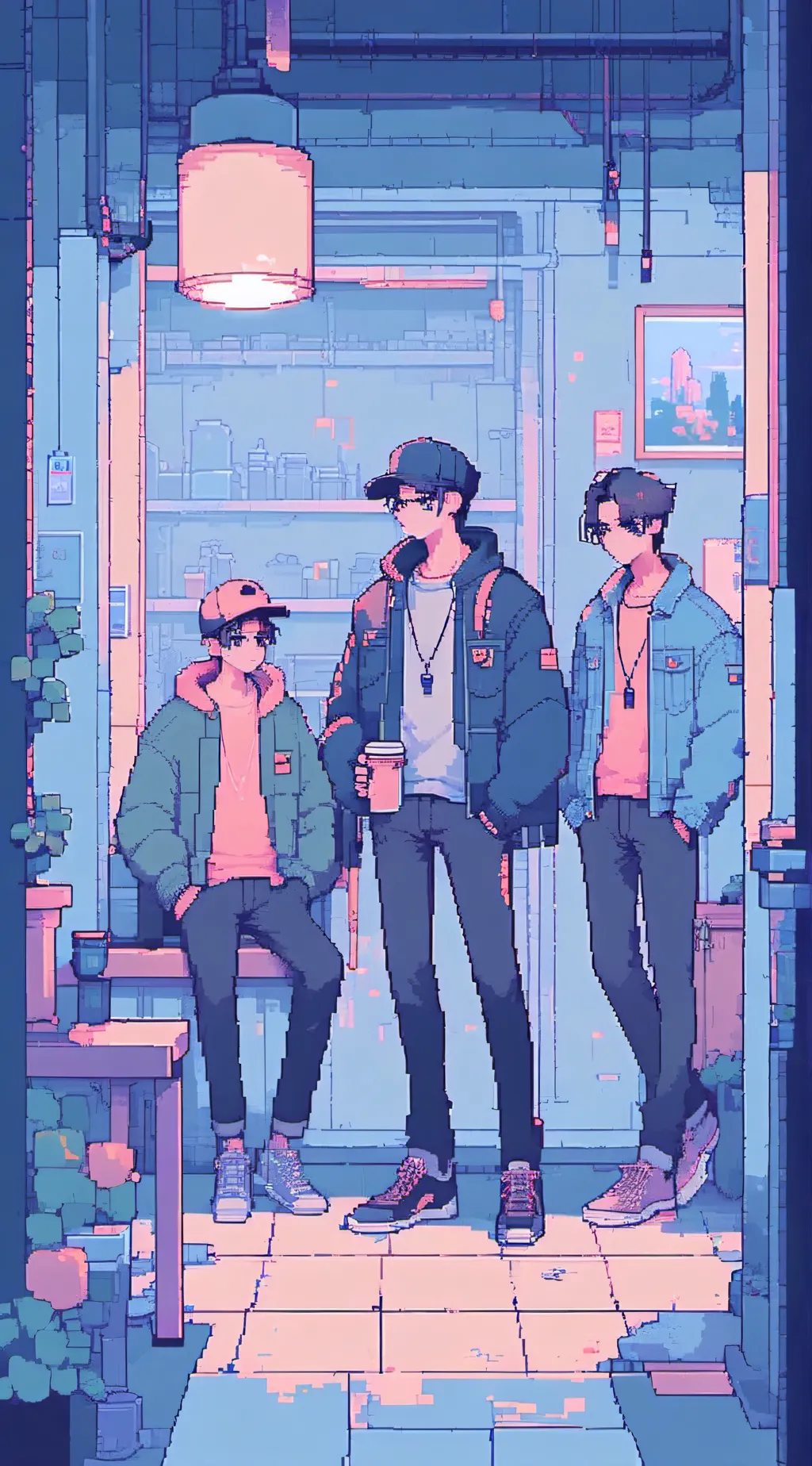 ai character: Mike Luka Luke  background