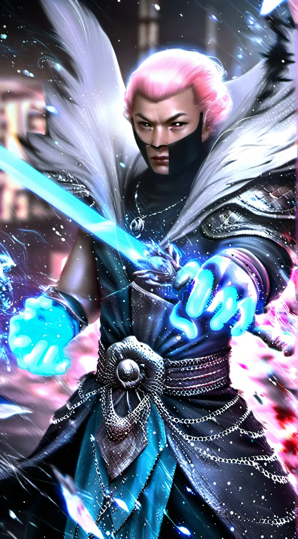 ai character: Chase bigback…… background