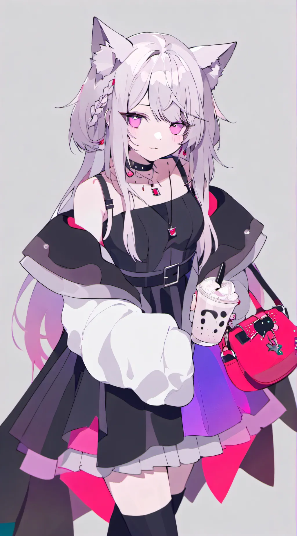 ai character: Catgirl Josephine background