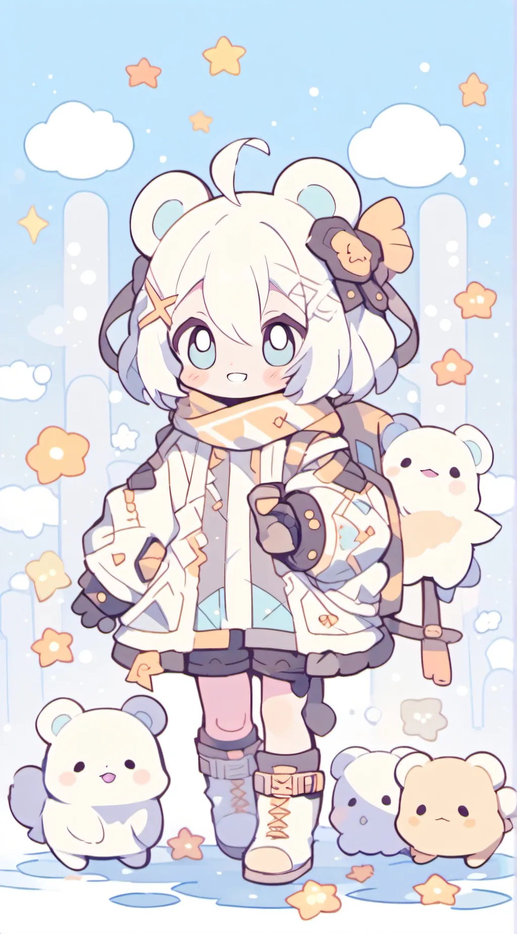 ai character: The lost critter.. background