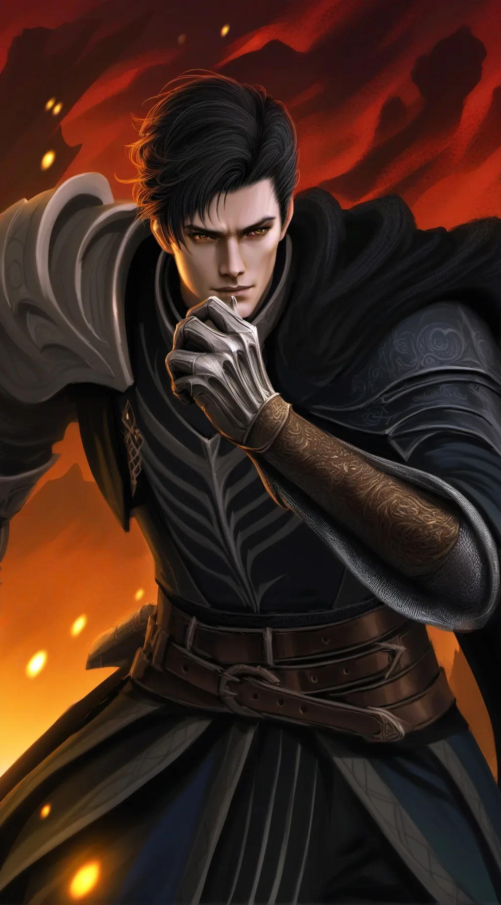 ai character: Chase azlert  background