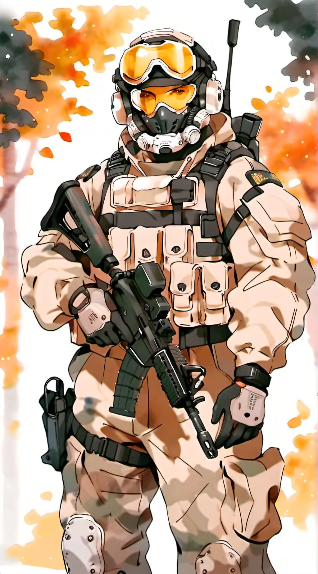 ai character: SCP guard background