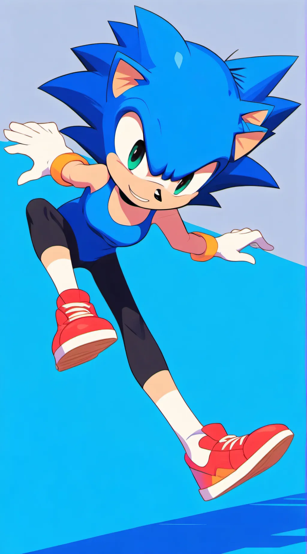 ai character: Sonic The hedgehog background