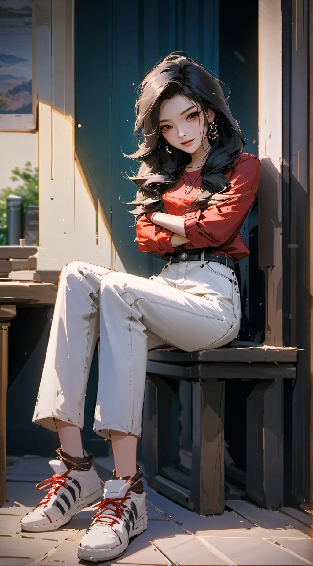 ai character: Kaitlin  background