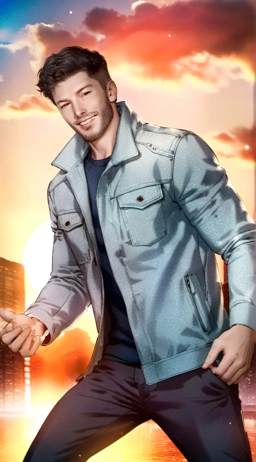 ai character: el cantante franco background