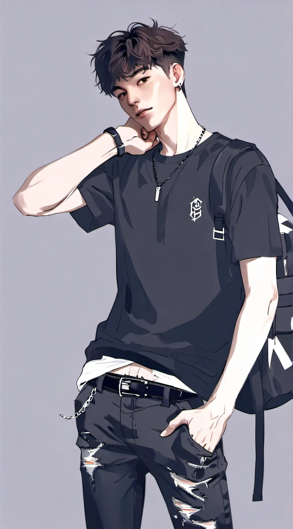 ai character: justan background