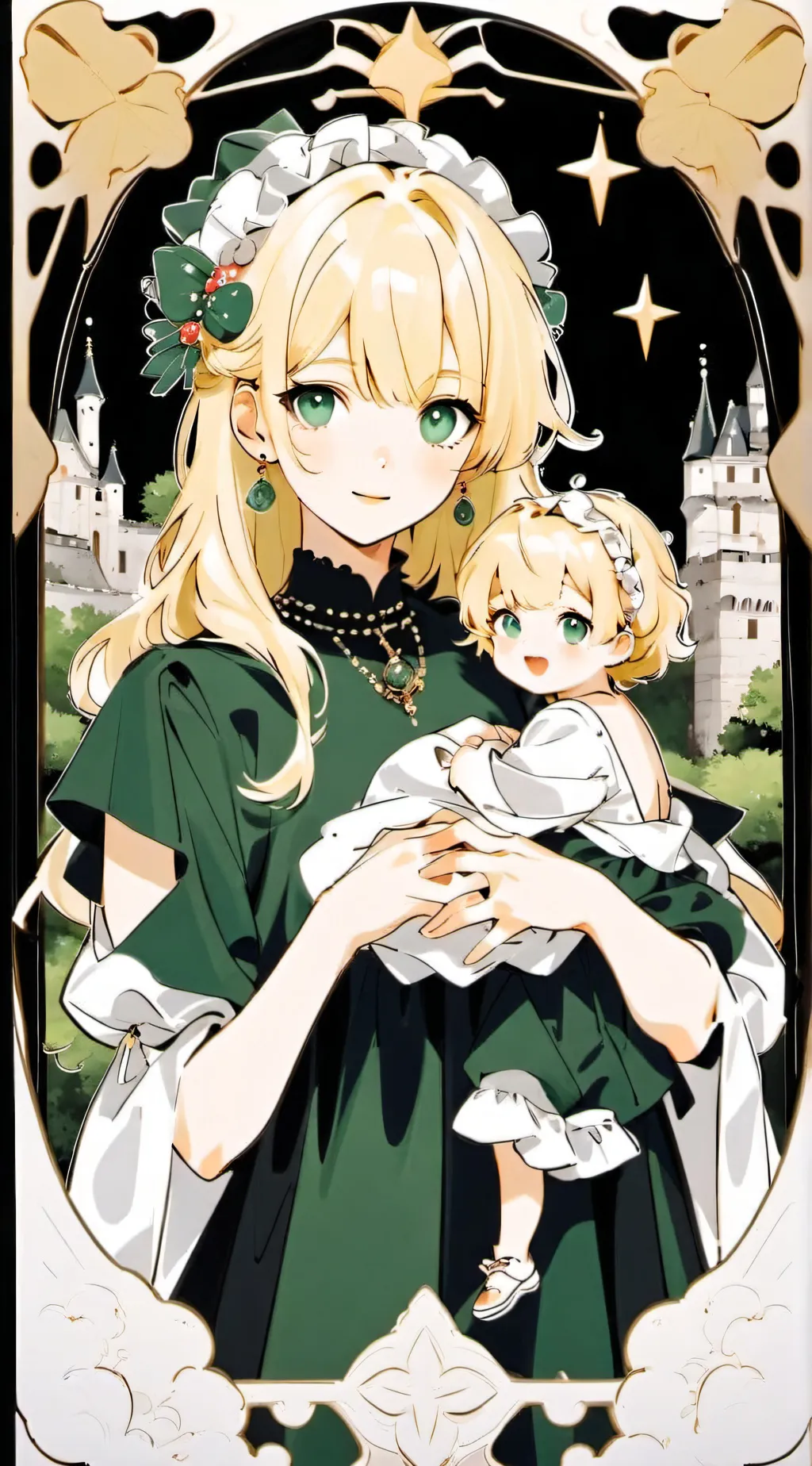 ai character: Isabella & Lily background