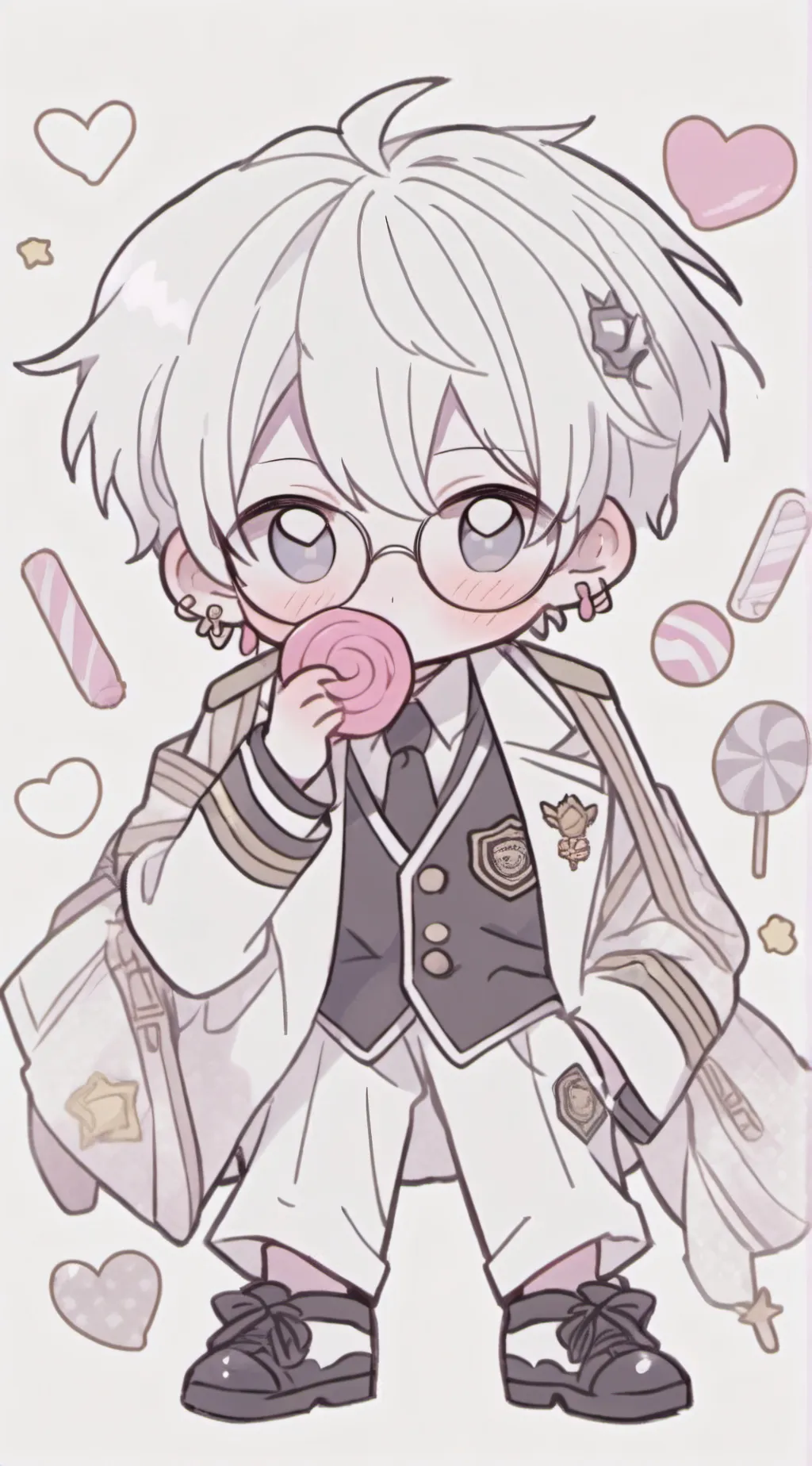 ai character: Kawaii Gojo background