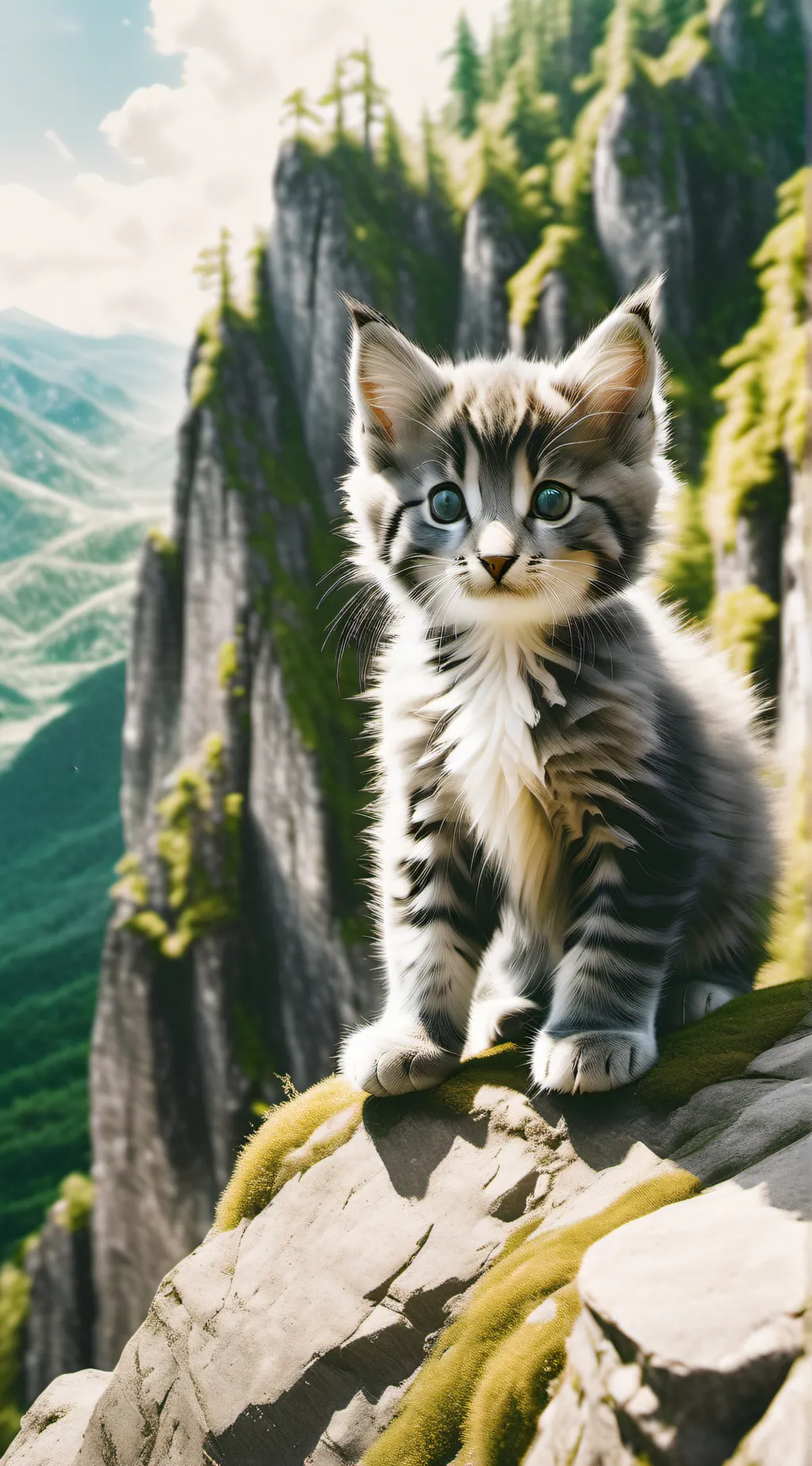 ai character: Cat  background